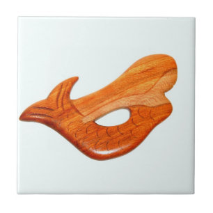 Meerjungfrau auf weißem Kachel