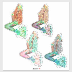 Meerjungfrau-Aufkleber Aufkleber