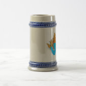 Meerjungfrau aus blauem Schwanz Bierglas (Mittel)