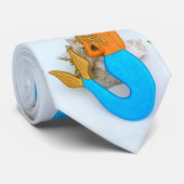 Meerjungfrau aus blauem Schwanz Krawatte (Gerollt)