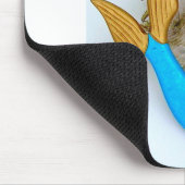 Meerjungfrau aus blauem Schwanz Mousepad (Ecke)