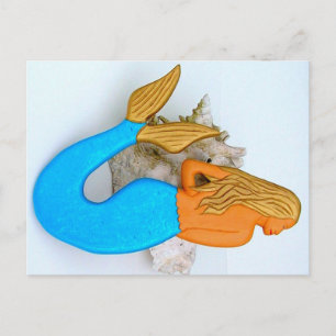 Meerjungfrau aus blauem Schwanz Postkarte