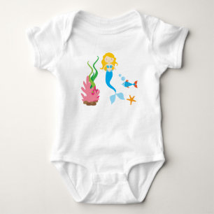 Meerjungfrau-Baby-Bodysuit-Ballettröckchen Baby Strampler