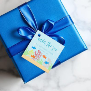 Meerjungfrau-Baby-Party Geschenkanhänger