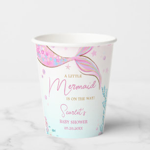 Meerjungfrau-Baby-Party Pappbecher