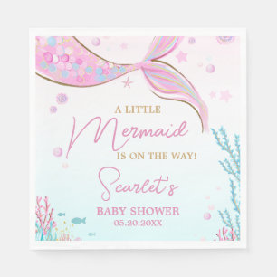 Meerjungfrau-Baby-Party Serviette