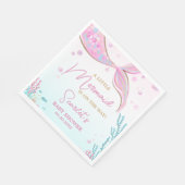 Meerjungfrau-Baby-Party Serviette (Ecke)