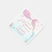 Meerjungfrau-Baby-Party Serviette (Ecke)