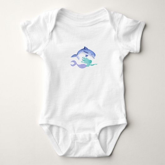 Meerjungfrau Baby Strampler (Vorderseite)