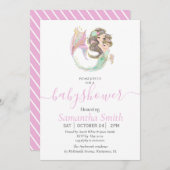 Meerjungfrau-Babydusche Ankündigung (Vorne/Hinten)