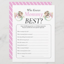 Meerjungfrau-Babydusche Einladung