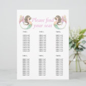 Meerjungfrau-Babydusche Einladung (Stehend Vorderseite)