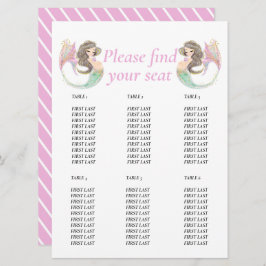 Meerjungfrau-Babydusche Einladung