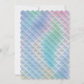 Meerjungfrau-Babydusche Einladung (Rückseite)