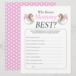 Meerjungfrau-Babydusche Einladung