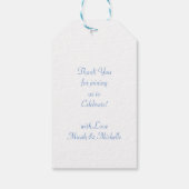 Meerjungfrau-Babydusche Geschenkanhänger (Rückseite)