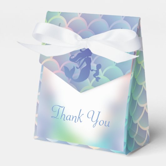 Meerjungfrau-Babydusche Geschenkschachtel (Vorderseite)