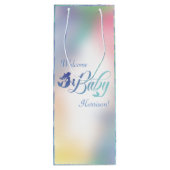 Meerjungfrau-Babydusche Geschenktüte Für Weinflaschen (Rückseite)