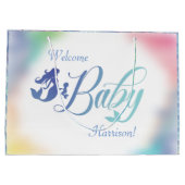 Meerjungfrau-Babydusche Große Geschenktüte (Rückseite)