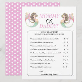 Meerjungfrau-Babydusche unter dem Meerammeltier Einladung