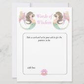 Meerjungfrau-Babydusche unter der Weisheit Einladung (Vorderseite)