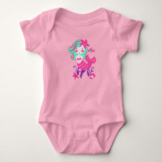 Meerjungfrau Babygrow für neugeborene Mädchen Baby Strampler