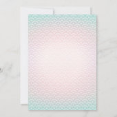 Meerjungfrau-Babyparty danken Ihnen, Dankeskarte (Rückseite)