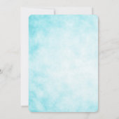 Meerjungfrau-Babyparty-Einladung, unter dem Meer Einladung (Rückseite)