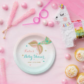 Meerjungfrau-Babyparty-Pappteller 7" Pappteller (Party)