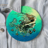 Meerjungfrau Baden mit Fisch Button (Beispiel)