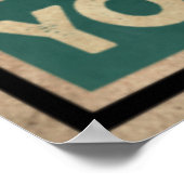 Meerjungfrau badet dich düster Hippie Poster (Ecke)