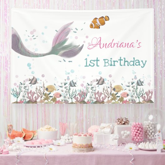 Meerjungfrau Banner (Party)