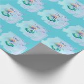 Meerjungfrau Birthday Geschenkpapier (Ecke)