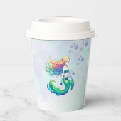Meerjungfrau Birthday Pappbecher (Rückseite)