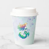Meerjungfrau Birthday Pappbecher (Vorderseite)