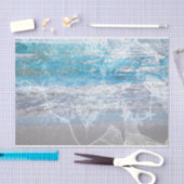 Meerjungfrau Blaue, beängstigende Meereswellen Seidenpapier (Handwerk)