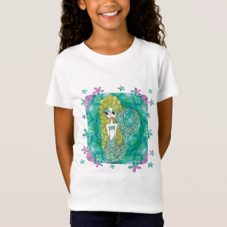 Meerjungfrau-Blumen T-Shirt