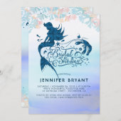 Meerjungfrau-Brautparty unter dem Meer der Liebe Einladung (Vorne/Hinten)