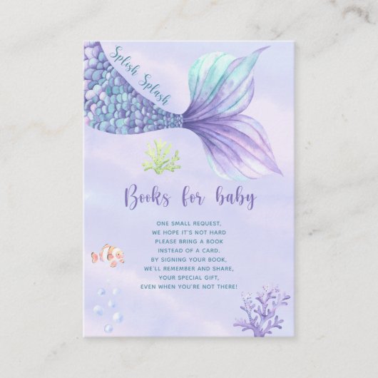 Meerjungfrau Bringen Sie Bücher mit einer Reservek Begleitkarte (Vorderseite)