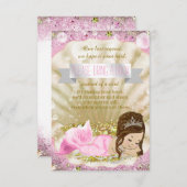 Meerjungfrau bringt Babydusche mit Beistellkarten Einladung (Vorne/Hinten)