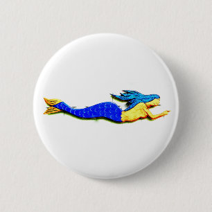 Meerjungfrau Button