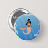 Meerjungfrau Button (Vorne & Hinten)