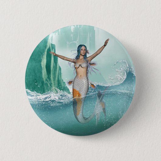 Meerjungfrau Button (Vorderseite)