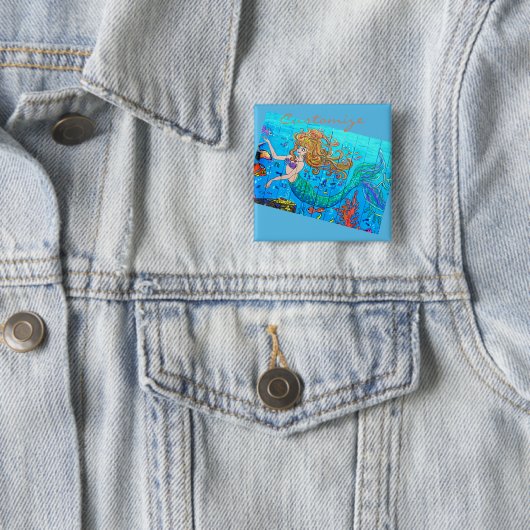 Meerjungfrau Button (Beispiel)
