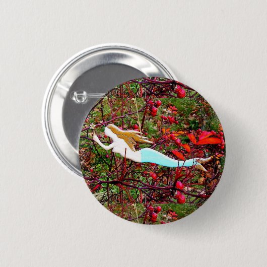 Meerjungfrau Button (Vorne & Hinten)