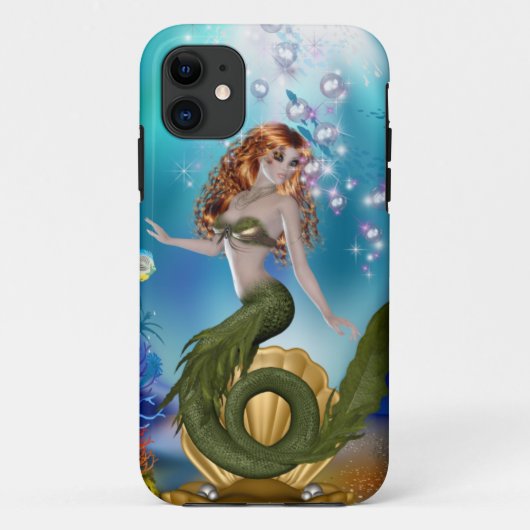 Meerjungfrau Case-Mate iPhone Hülle (Rückseite)