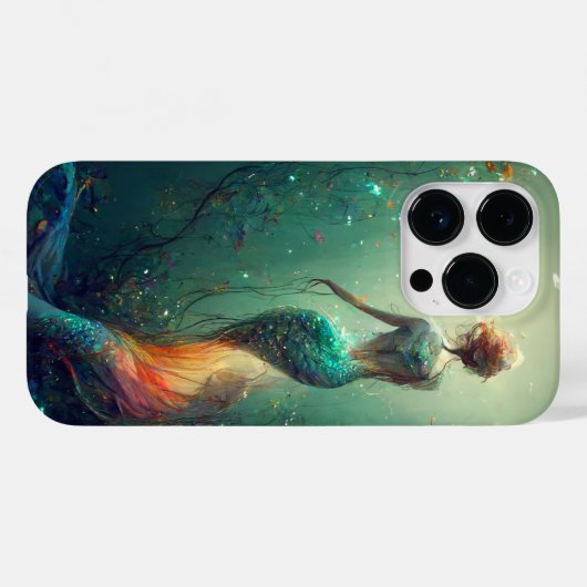 Meerjungfrau Case-Mate iPhone Hülle (Rückseite (Horizontal))