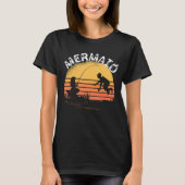 Meerjungfrau Clamshell Aquatic Fish Sunset Fish Ho T-Shirt (Vorderseite)