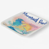 Meerjungfrau Cocktail Tropical Beach Junggeselinne Pappteller (Gewinkelt)