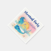 Meerjungfrau Cocktail Tropical Beach Junggeselinne Serviette (Ecke)